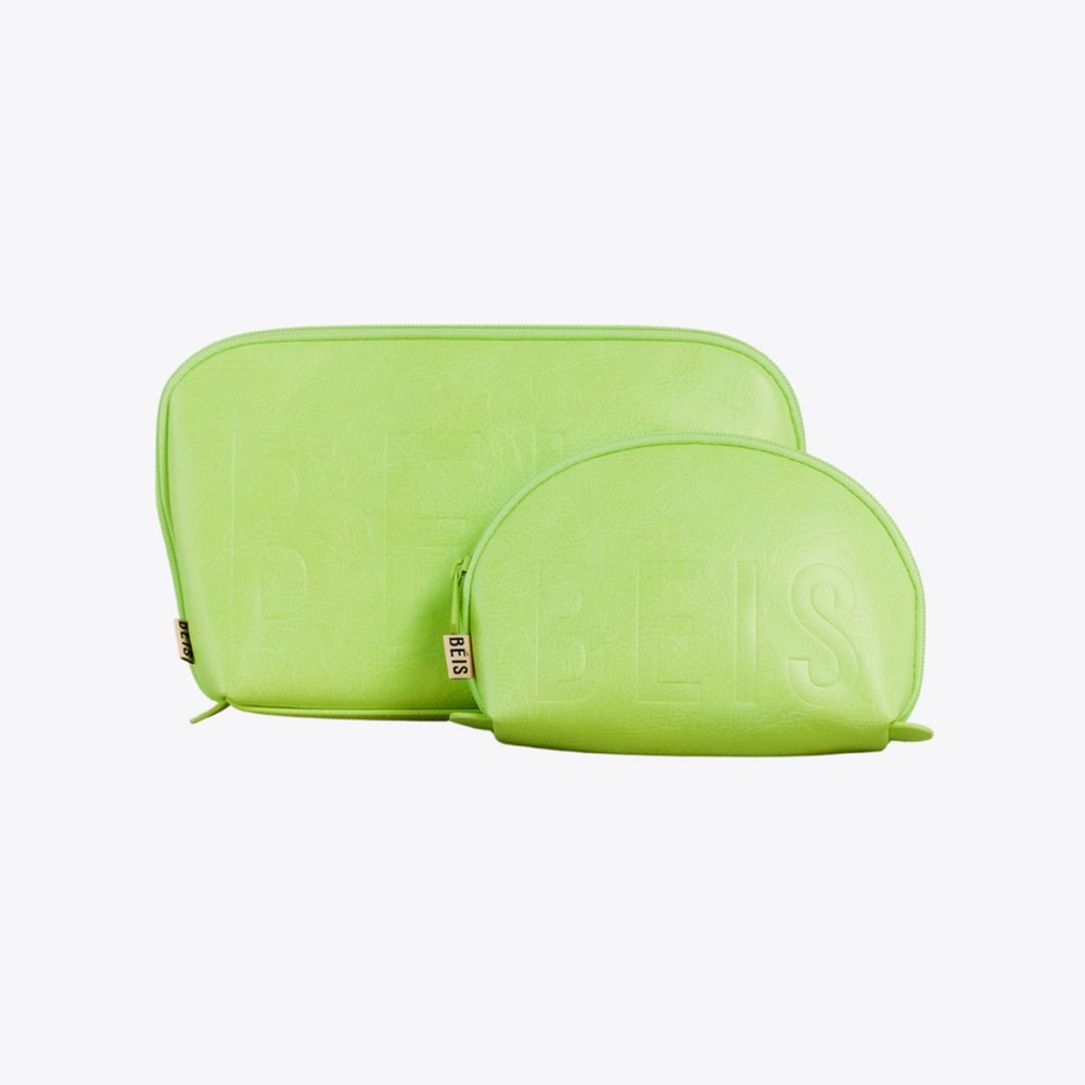 BEIS Citron cosmetics pouch set
